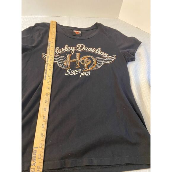 HD Harley Davison Wings Studs Large? scoop tshirt - Picture 4 of 8
